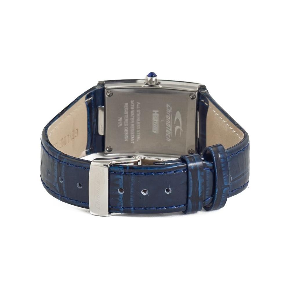 Chronotech Blue Leather Watch Chronotech Dark Slate Gray