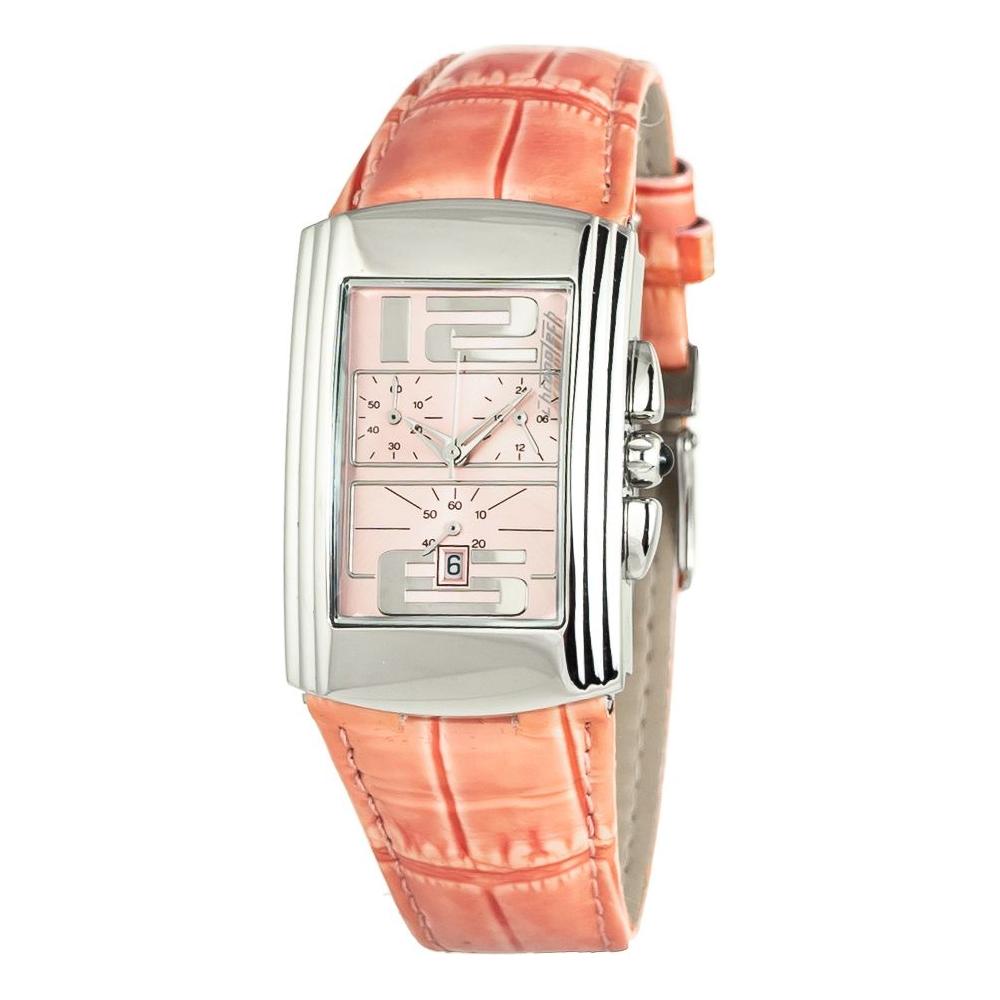 Chronotech Multicolor Leather Watch Chronotech Light Gray