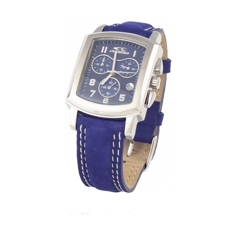 Chronotech Blue Leather Watch Chronotech Dark Slate Blue