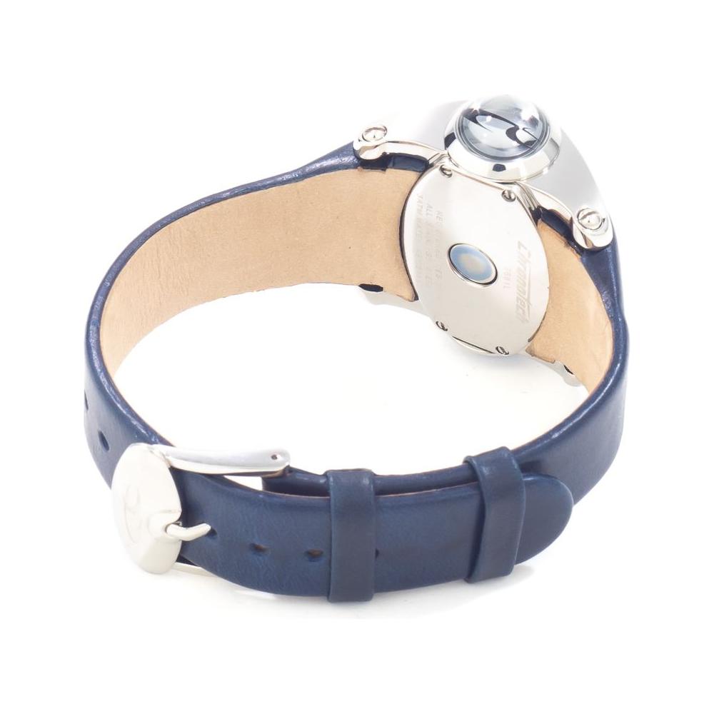 Chronotech Blue Leather Watch Chronotech Dim Gray