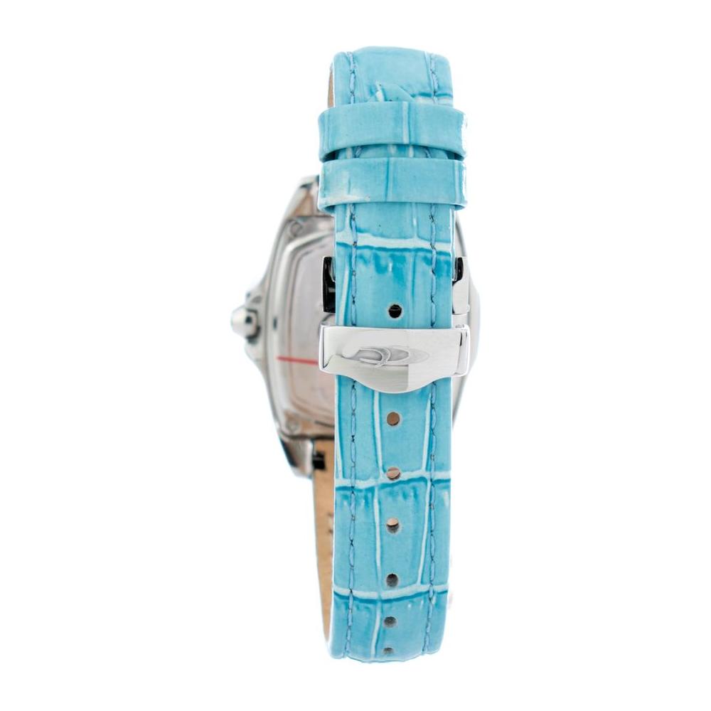 Chronotech Blue Leather Watch Chronotech Sky Blue