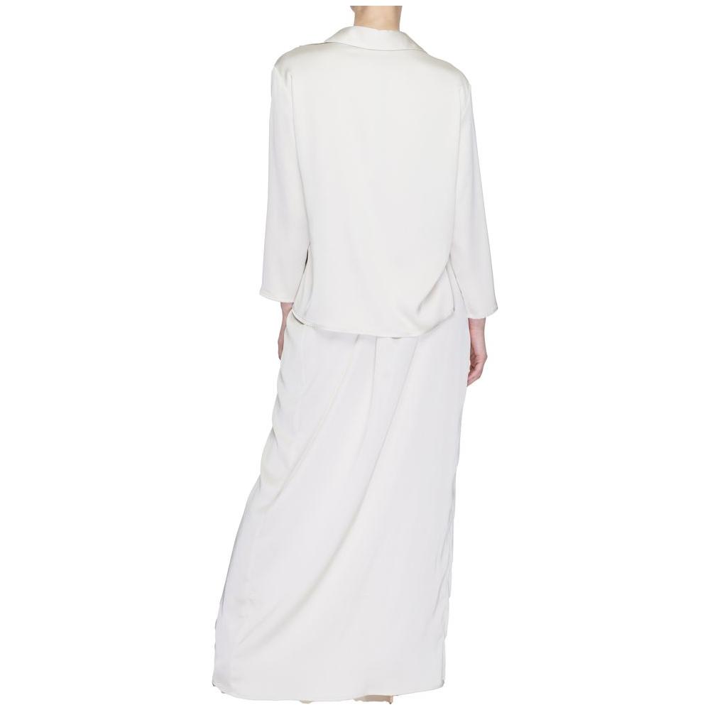 Sandro Ferrone Beige Polyester Dress Sandro Ferrone Lavender