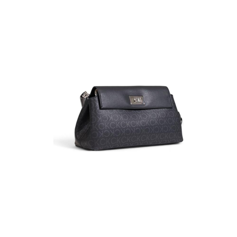 Calvin Klein Black Recycled Polyester Handbag Calvin Klein Dark Slate Gray