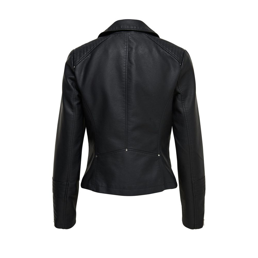 Only Black Viscose Jackets & Coat Only Dark Slate Gray