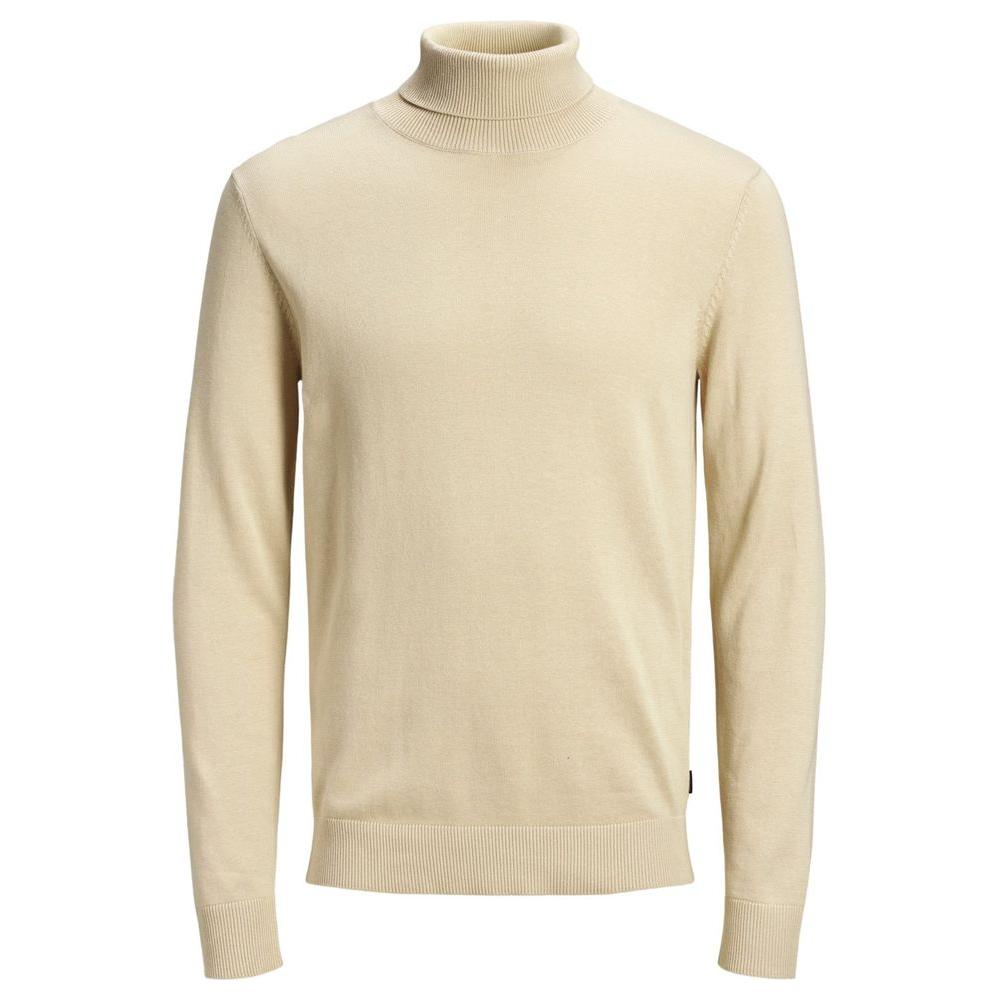 Jack Jones Beige Cotton Sweater Jack Jones Wheat