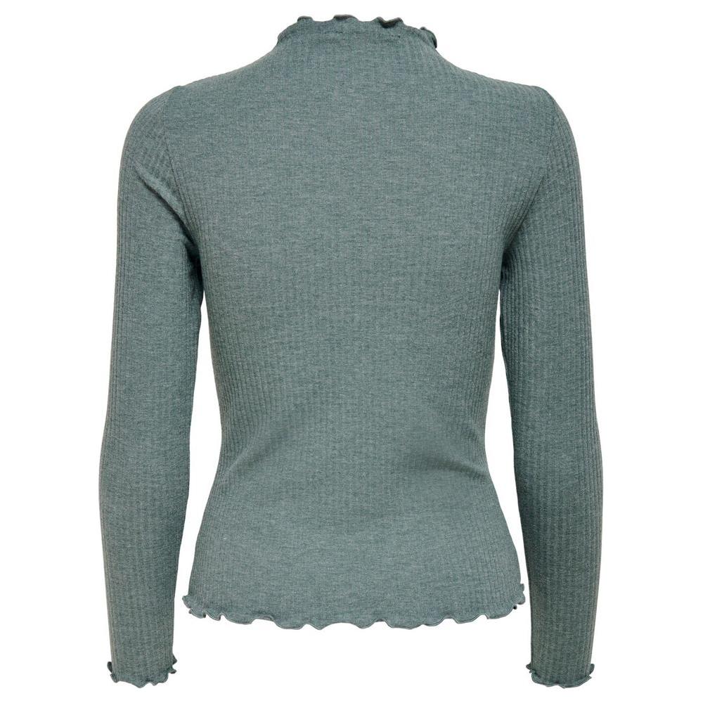 Only Green Viscose Tops & T-Shirt Only Slate Gray