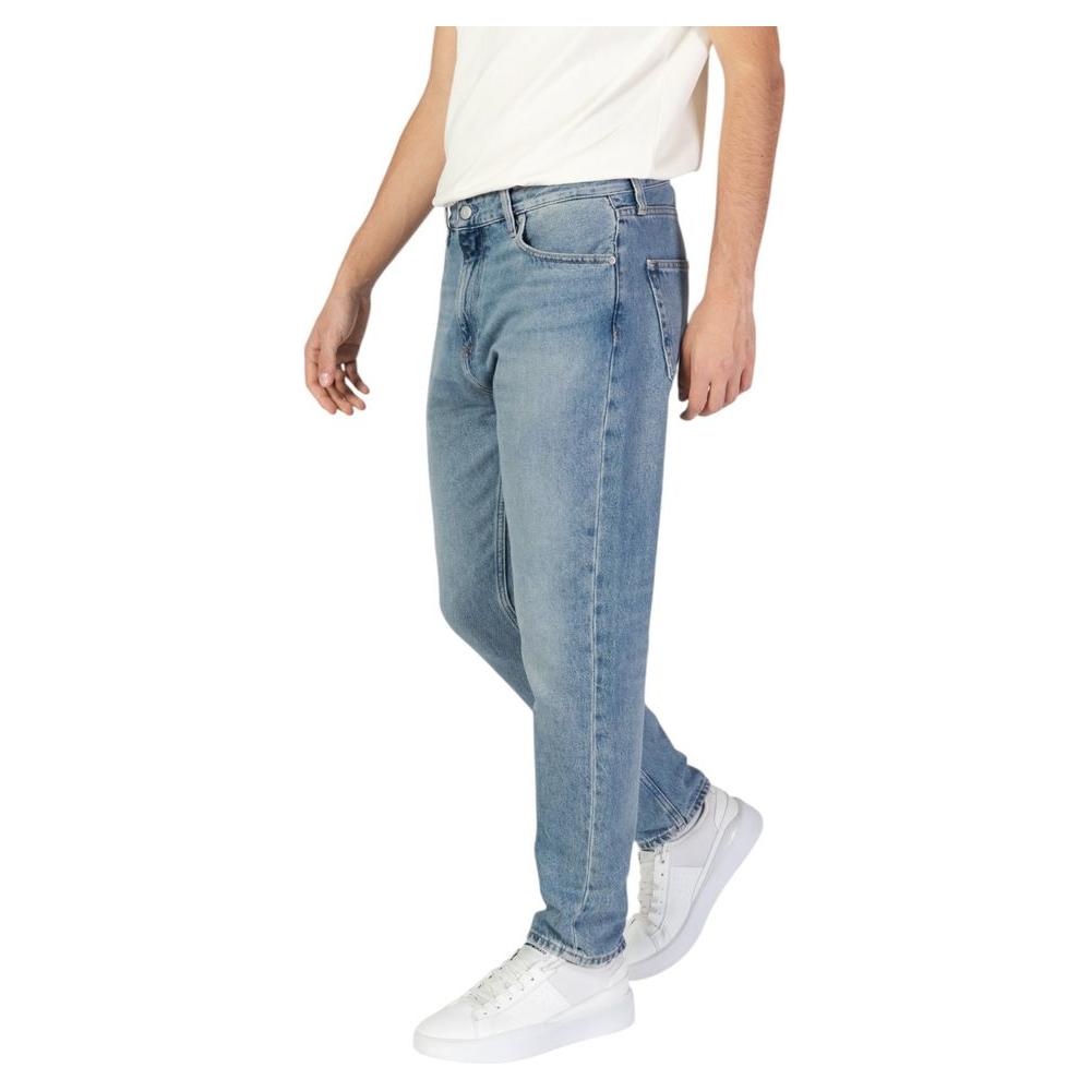 Calvin Klein Jeans Blue Cotton Jeans & Pant Calvin Klein Jeans Light Slate Gray