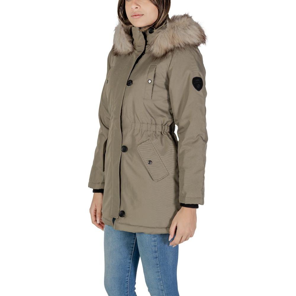 Only Green Polyester Jackets & Coat Only Dim Gray
