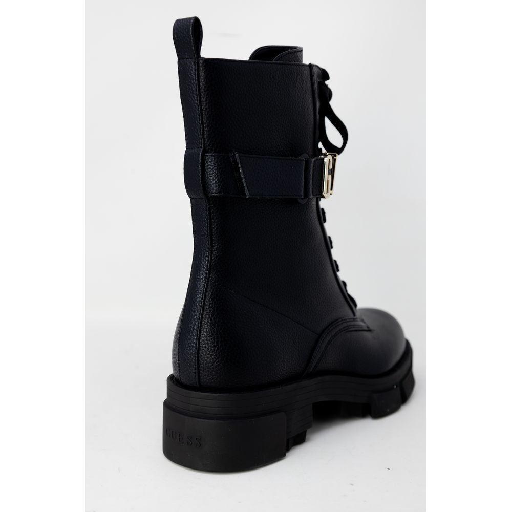 Guess Black Artificial Leather Boot Guess Lavender