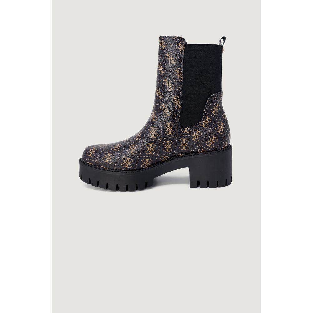 Guess Black Leather Boot Guess Lavender
