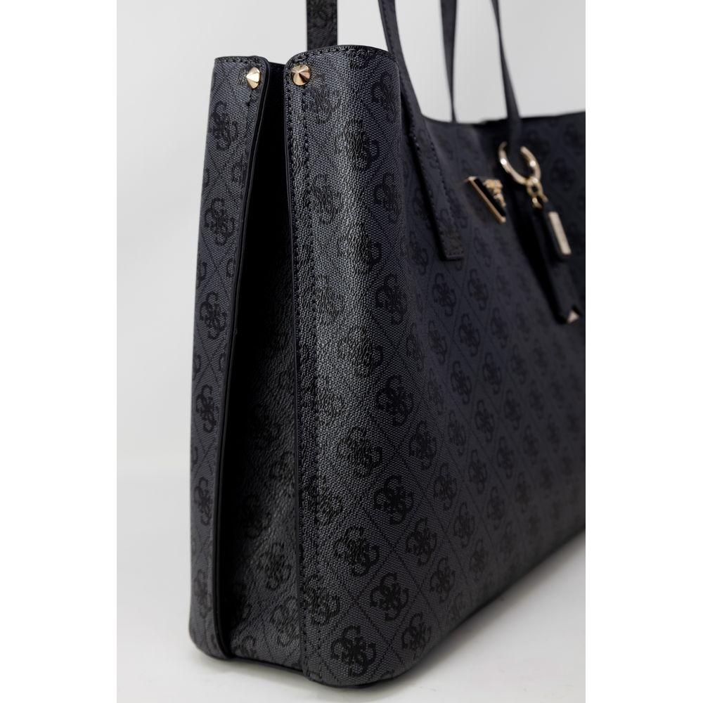 Guess Gray Polyethylene Handbag Guess Light Gray