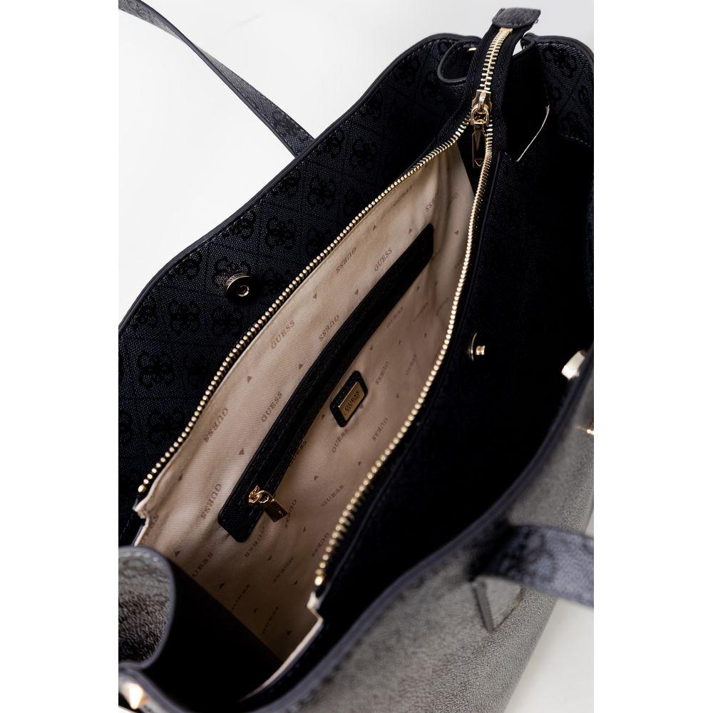 Guess Gray Polyethylene Handbag Guess Light Gray