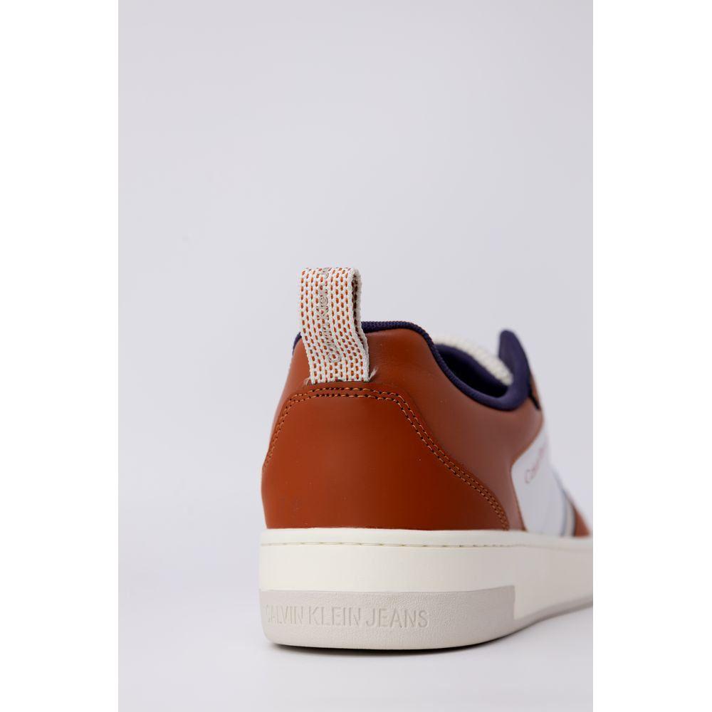 Calvin Klein Jeans Brown Leather Sneaker Calvin Klein Jeans Light Gray