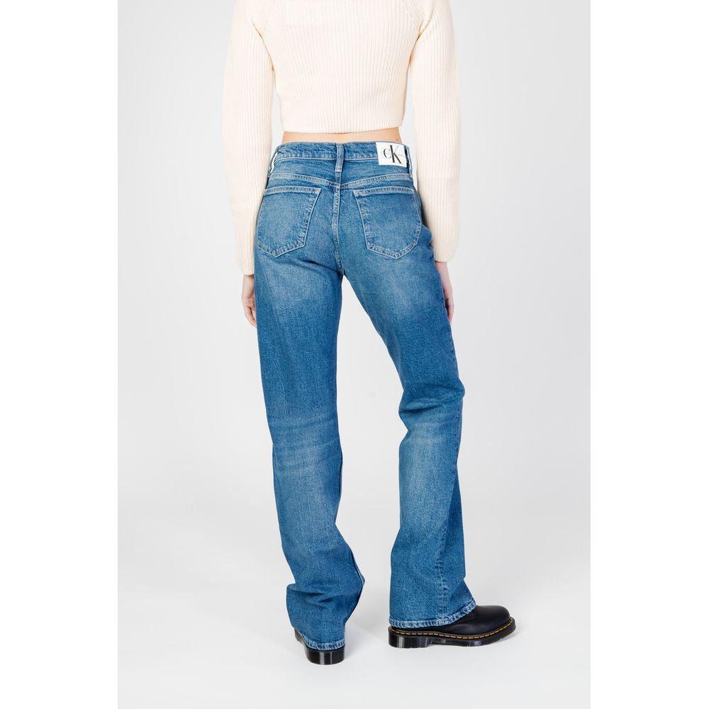 Calvin Klein Jeans Blue Cotton Jeans & Pant Calvin Klein Jeans Steel Blue