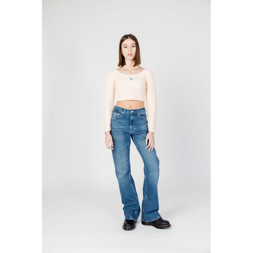Calvin Klein Jeans Blue Cotton Jeans & Pant Calvin Klein Jeans Lavender