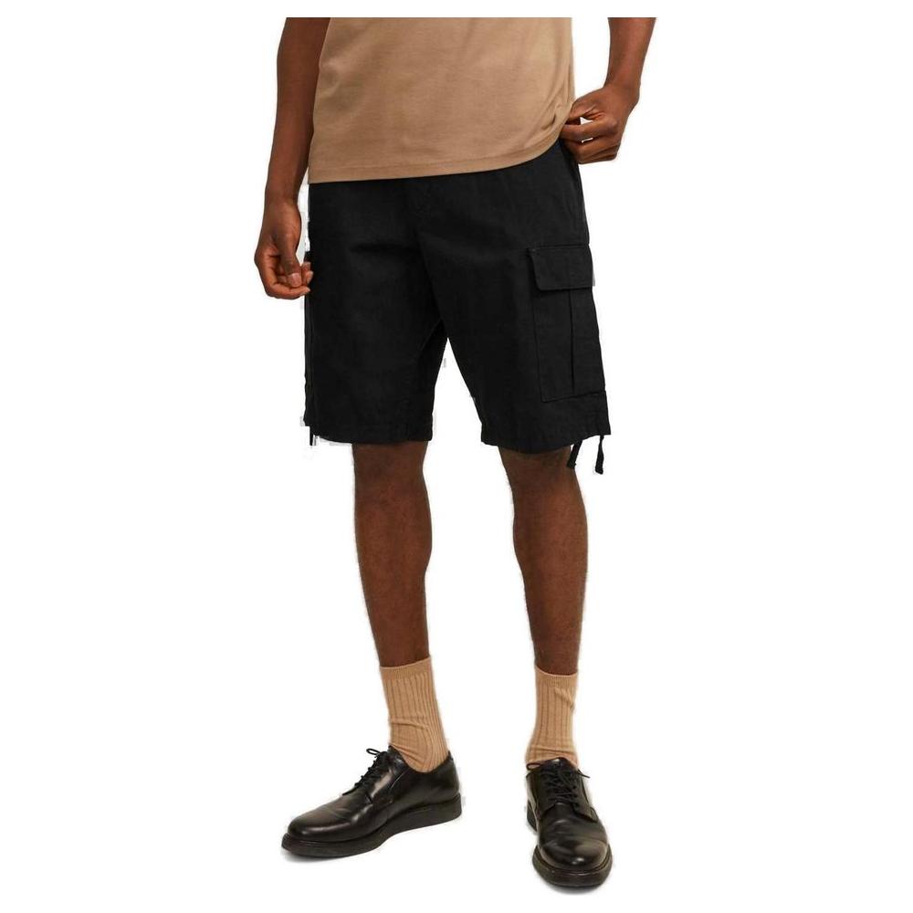 Jack Jones Black Cotton Short Jack Jones Black
