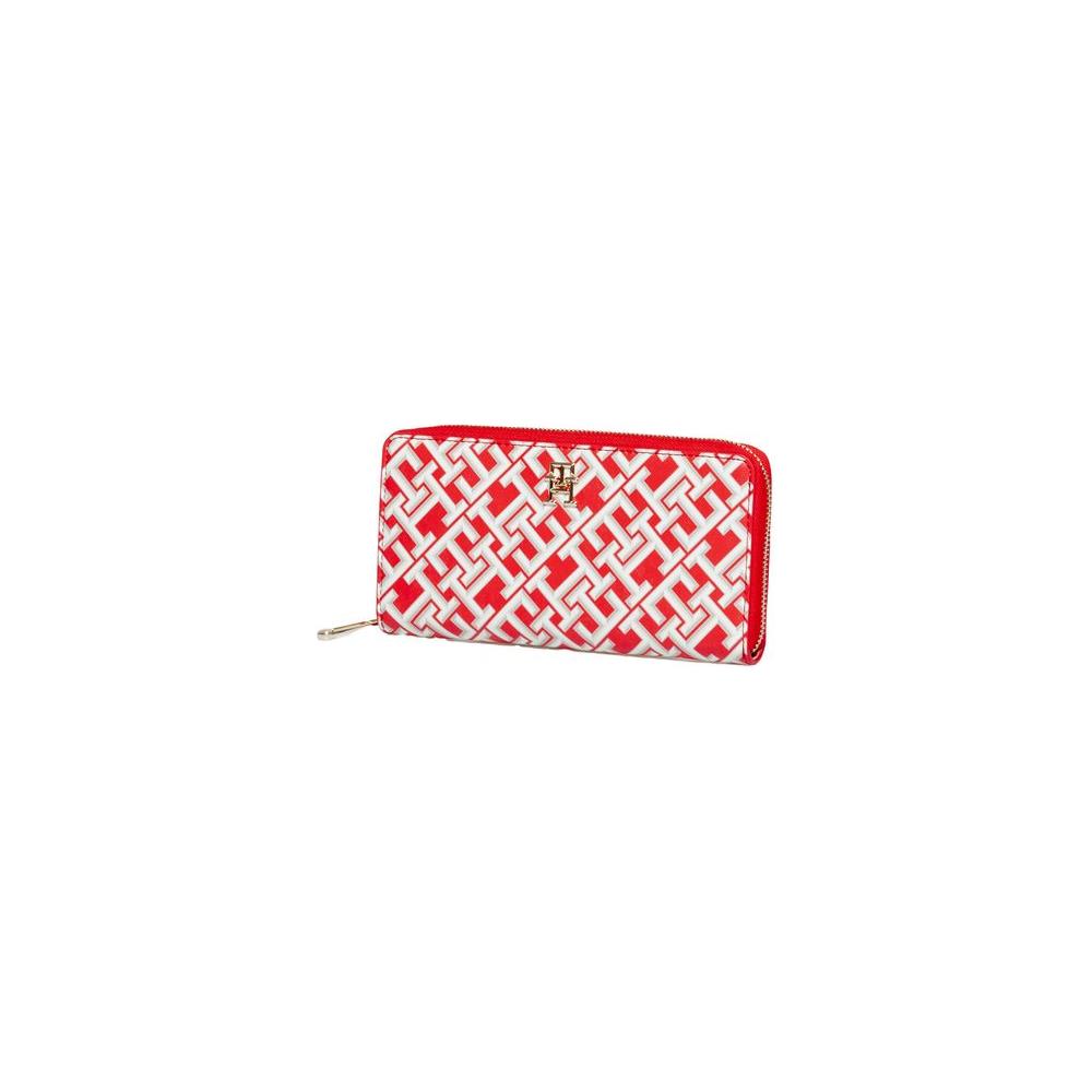 Tommy Hilfiger Red Polyethylene Wallet Tommy Hilfiger Firebrick