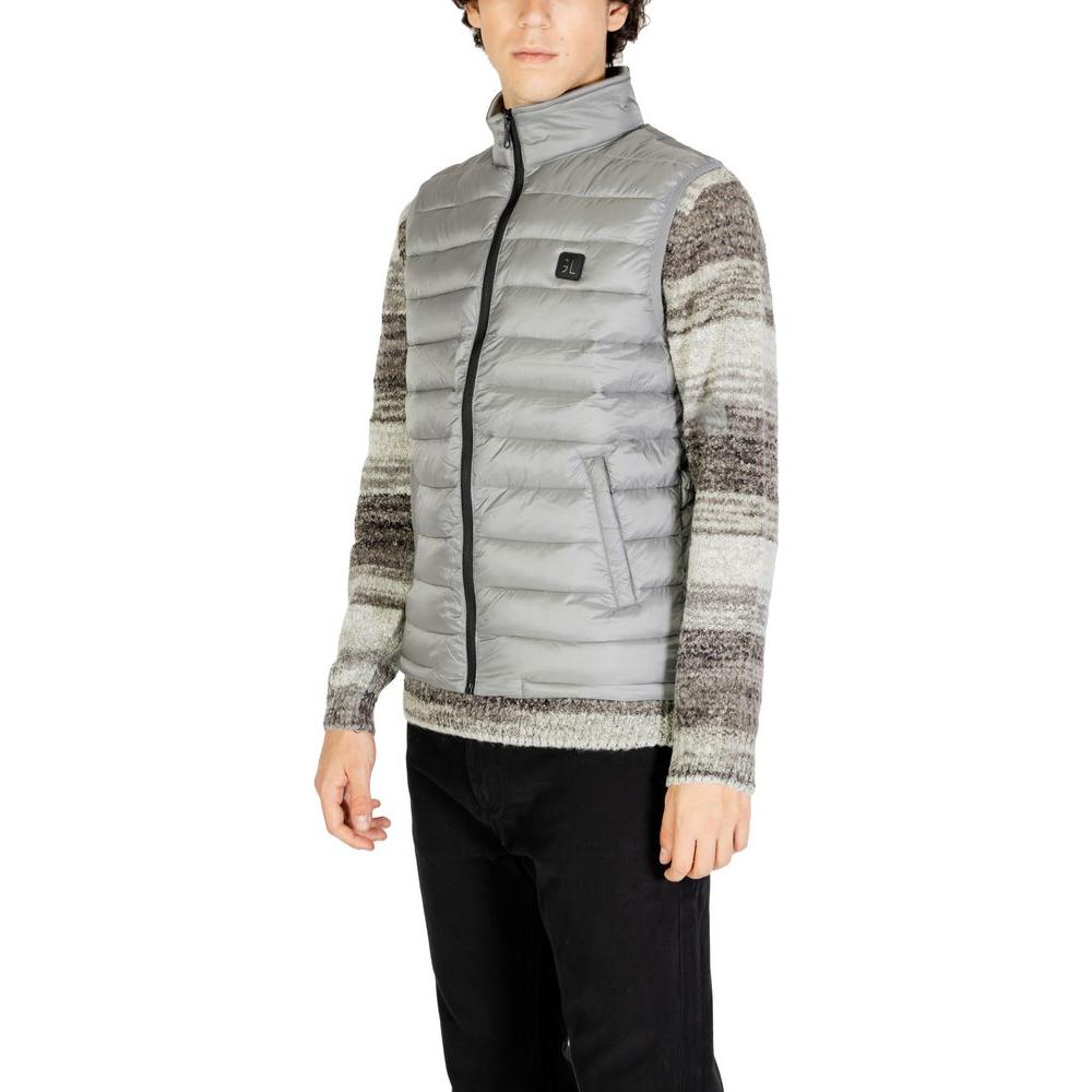 Gianni Lupo Gray Polyamide Jacket Gianni Lupo Dark Gray