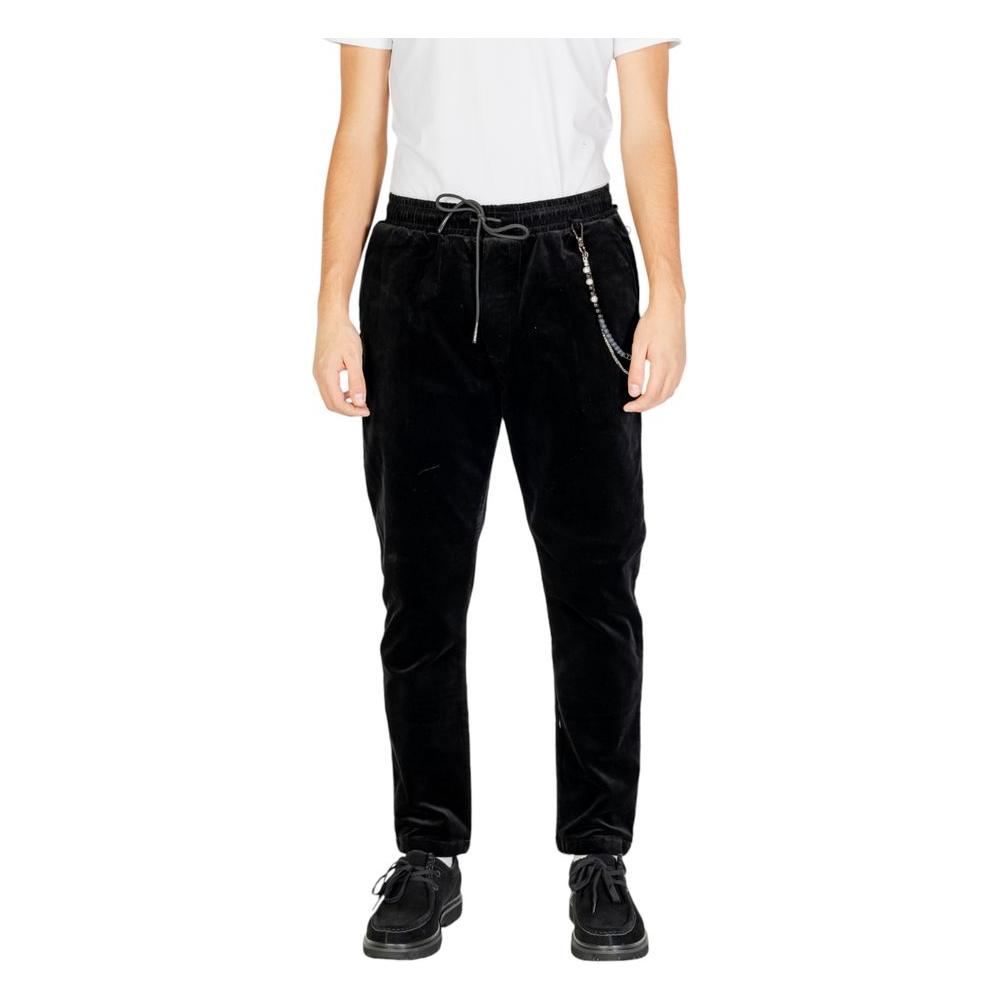 Gianni Lupo Black Cotton Jeans & Pant Gianni Lupo Light Gray