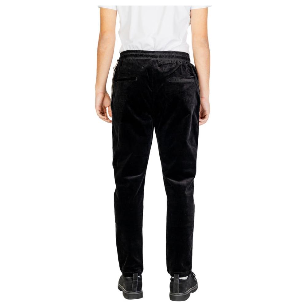 Gianni Lupo Black Cotton Jeans & Pant Gianni Lupo Black