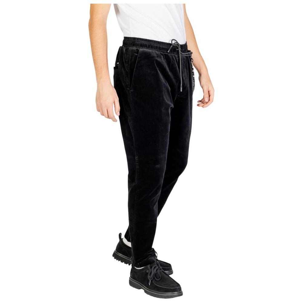 Gianni Lupo Black Cotton Jeans & Pant Gianni Lupo Black