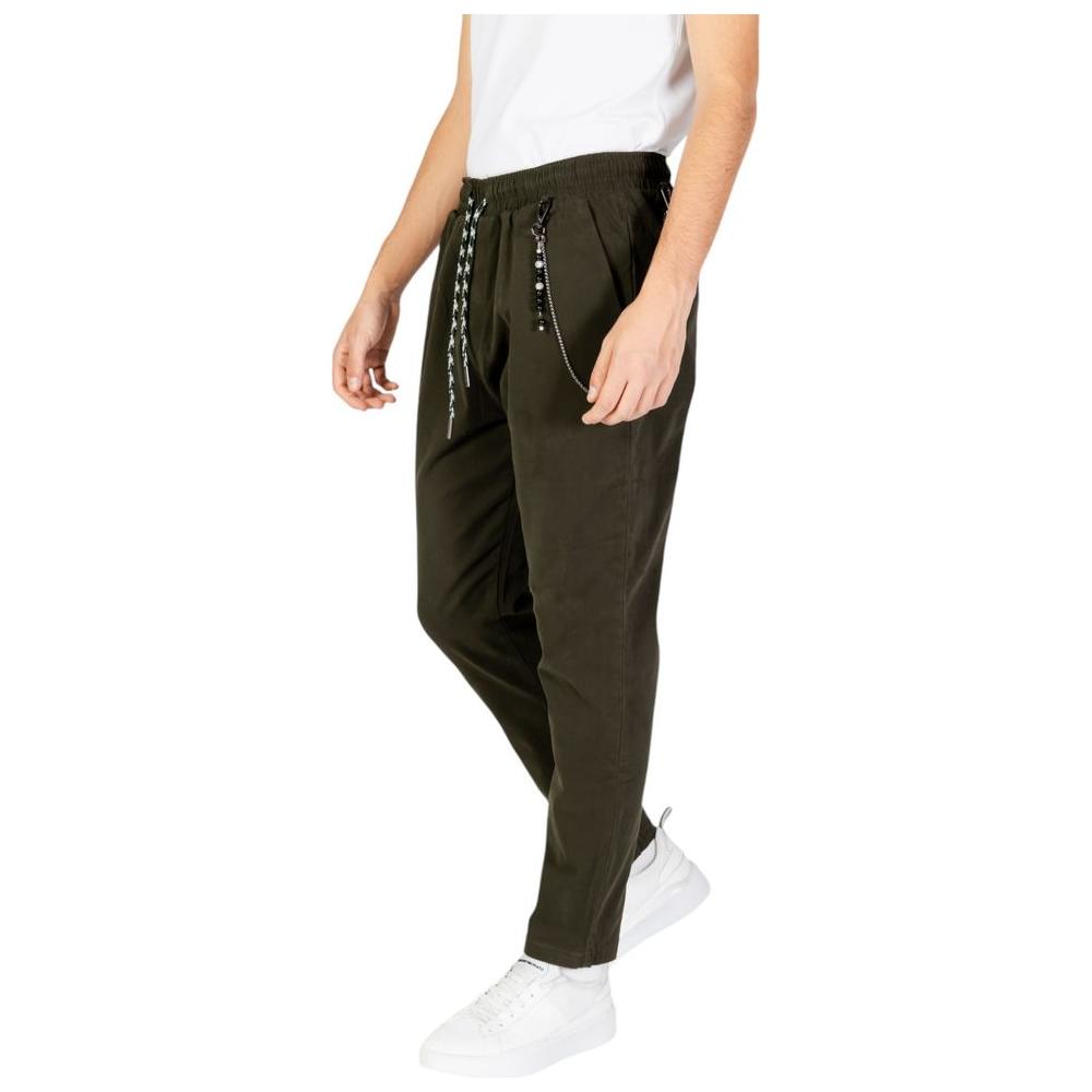 Gianni Lupo Green Cotton Jeans & Pant Gianni Lupo Dark Slate Gray