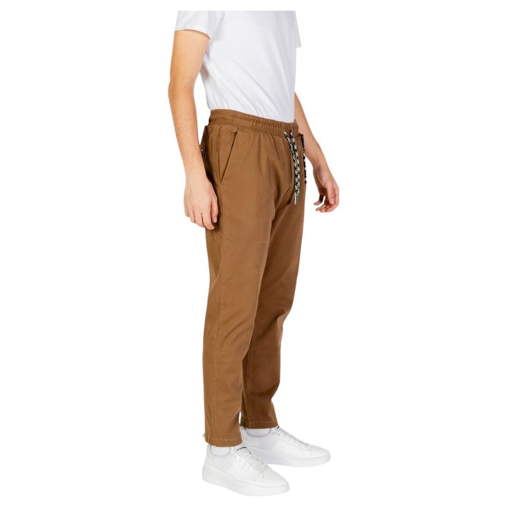 Gianni Lupo Brown Cotton Jeans & Pant Gianni Lupo Sienna