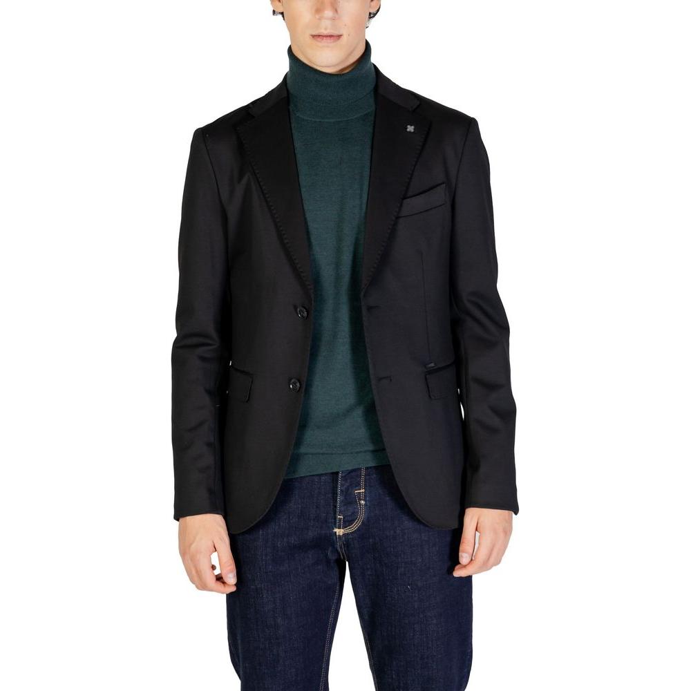 Gianni Lupo Black Polyester Blazer Gianni Lupo Black