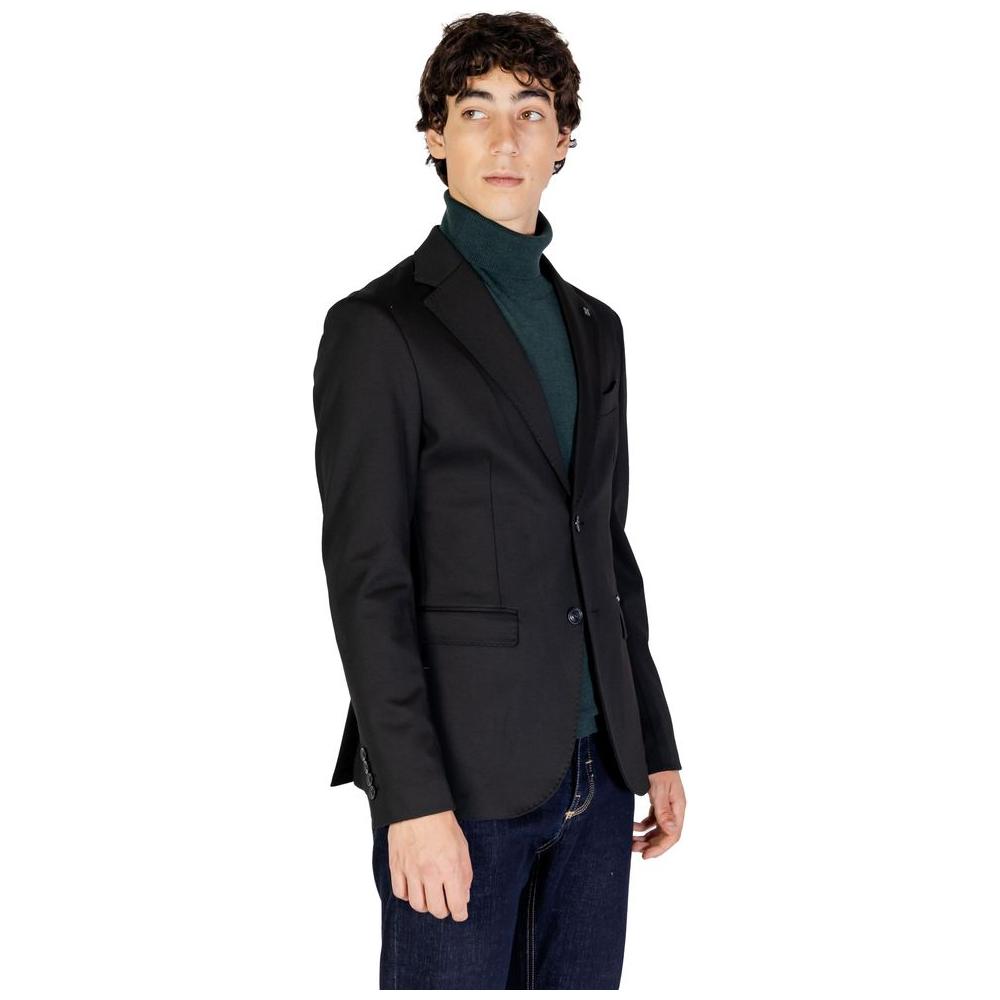 Gianni Lupo Black Polyester Blazer Gianni Lupo Black