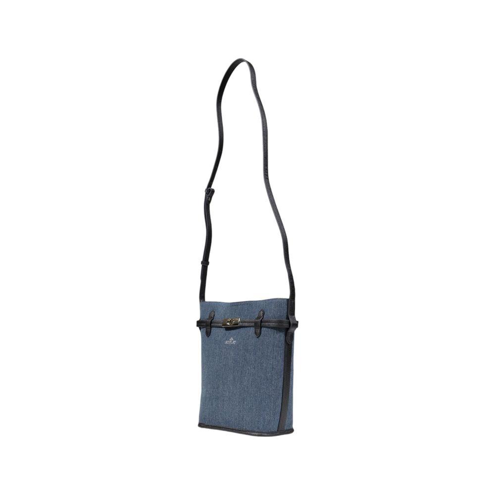 Replay Blue Cotton Handbag Replay Dim Gray