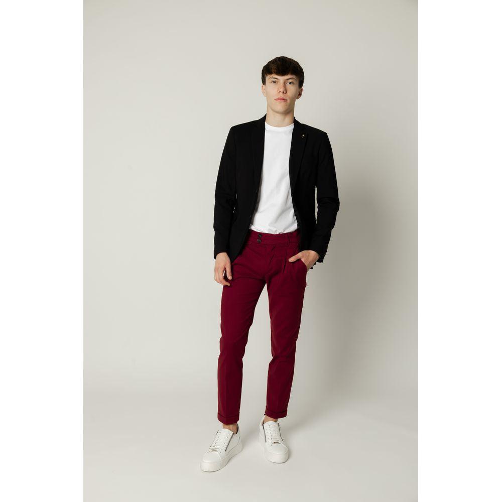 Gianni Lupo Black Cotton Blazer Gianni Lupo Light Gray