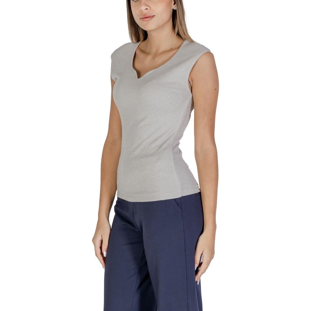 Street One Silver Viscose Tops & T-Shirt Street One Rosy Brown