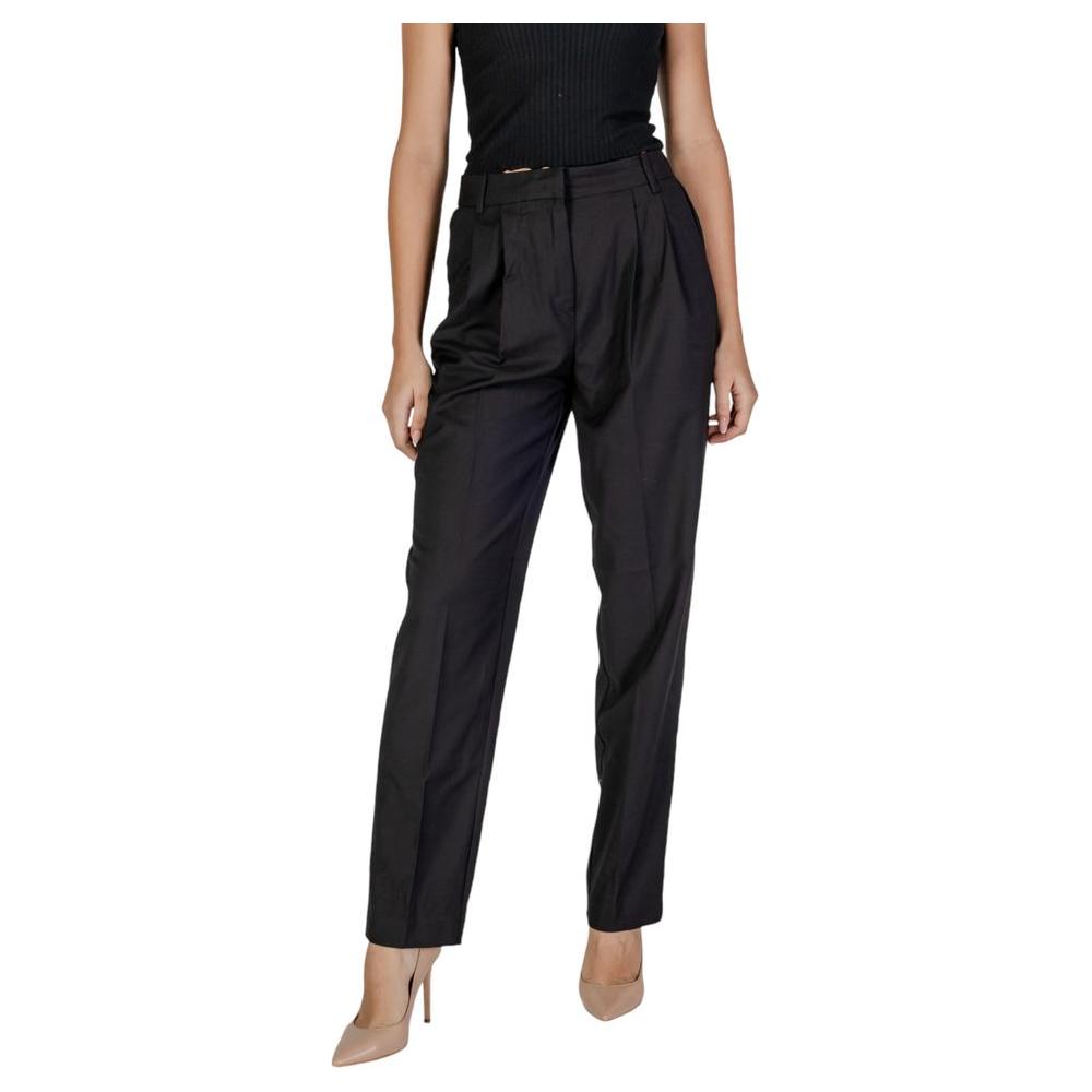Vila Clothes Black Polyester Jeans & Pant Vila Clothes Rosy Brown