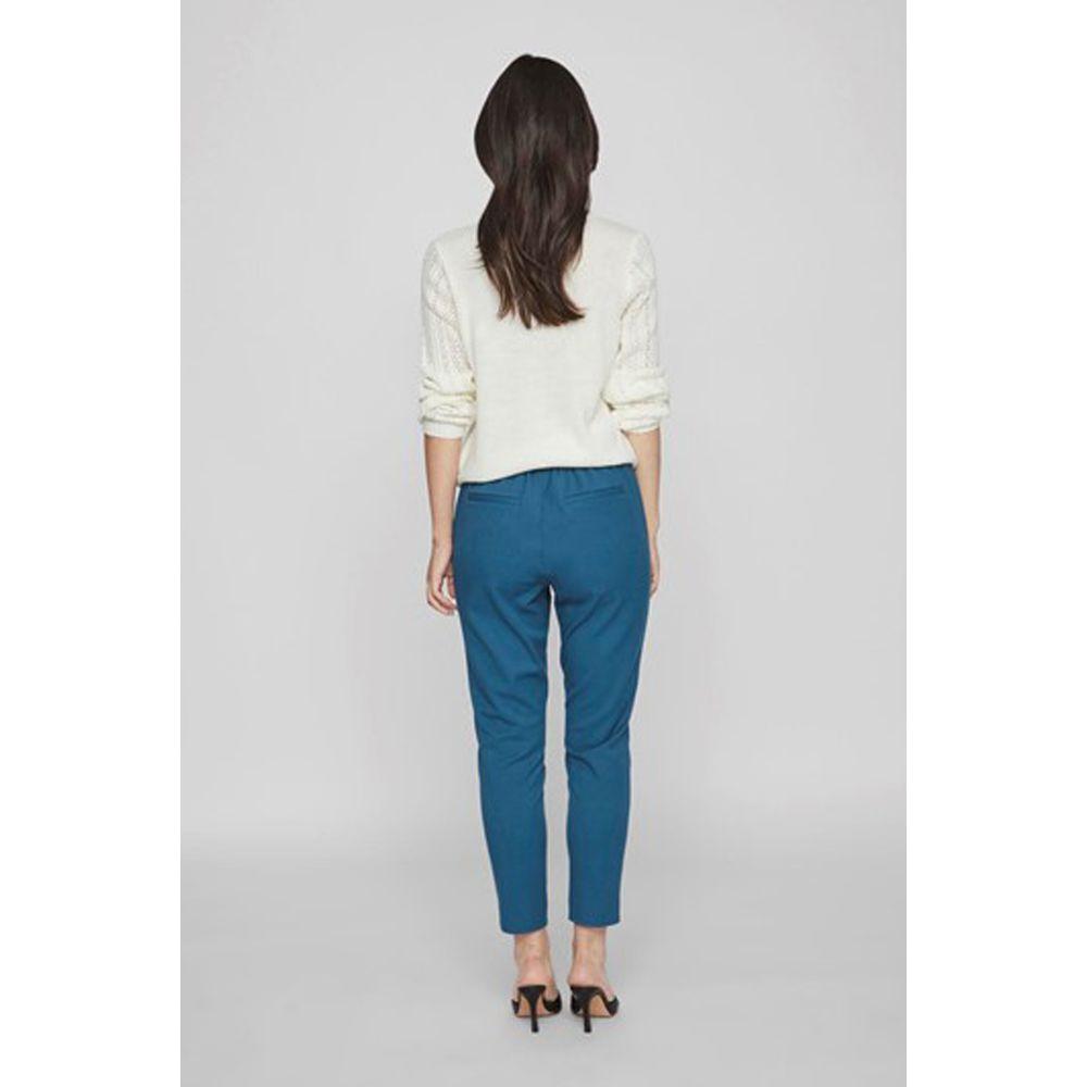 Vila Clothes Blue Polyester Jeans & Pant Vila Clothes Light Gray