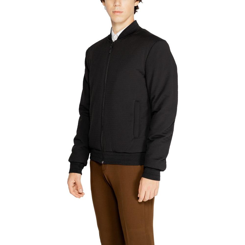 Antony Morato Black Polyester Jacket Antony Morato Black