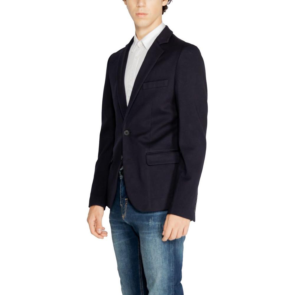 Antony Morato Blue Viscose Suit Antony Morato Black