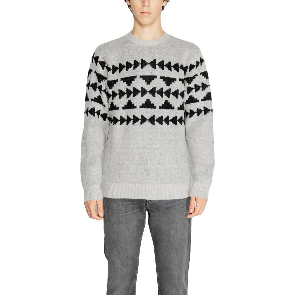 Antony Morato Gray Acrylic Sweater Antony Morato Gray