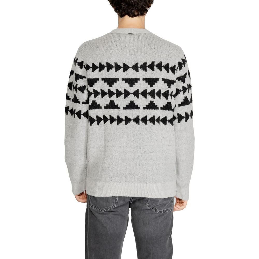 Antony Morato Gray Acrylic Sweater Antony Morato Gray