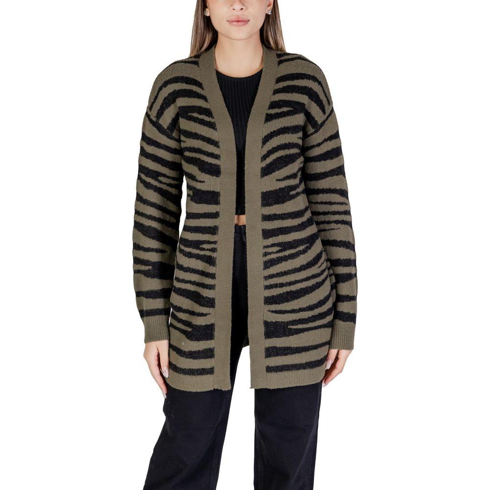 Jacqueline De Yong Green Nylon Cardigan Jacqueline De Yong Dark Slate Gray