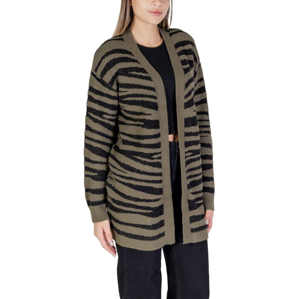 Jacqueline De Yong Green Nylon Cardigan Jacqueline De Yong Dark Slate Gray