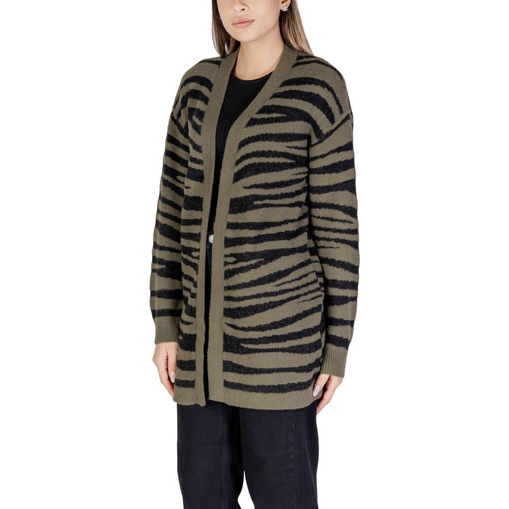 Jacqueline De Yong Green Nylon Cardigan Jacqueline De Yong Dark Slate Gray