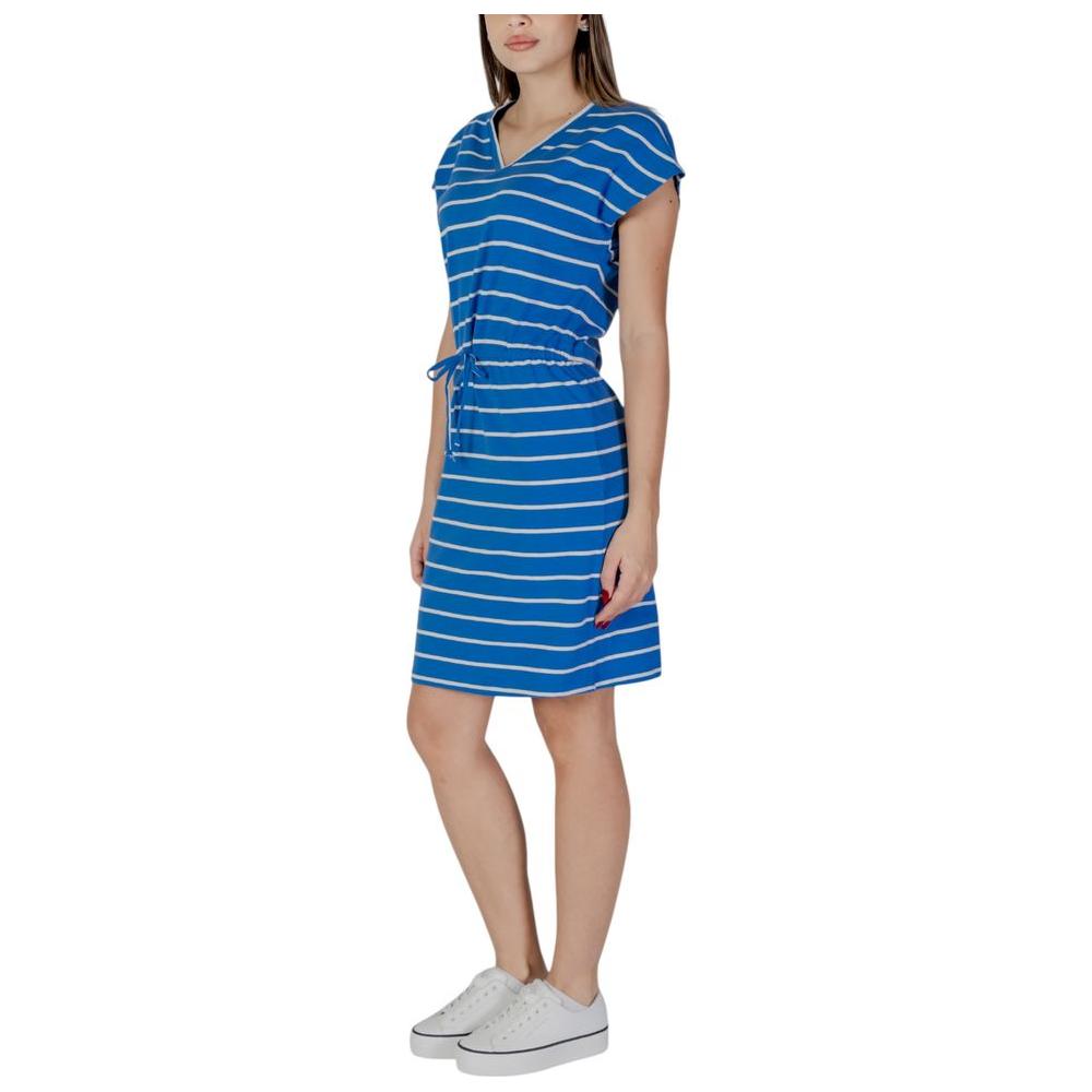 B.Young Blue Cotton Dress B.Young Rosy Brown