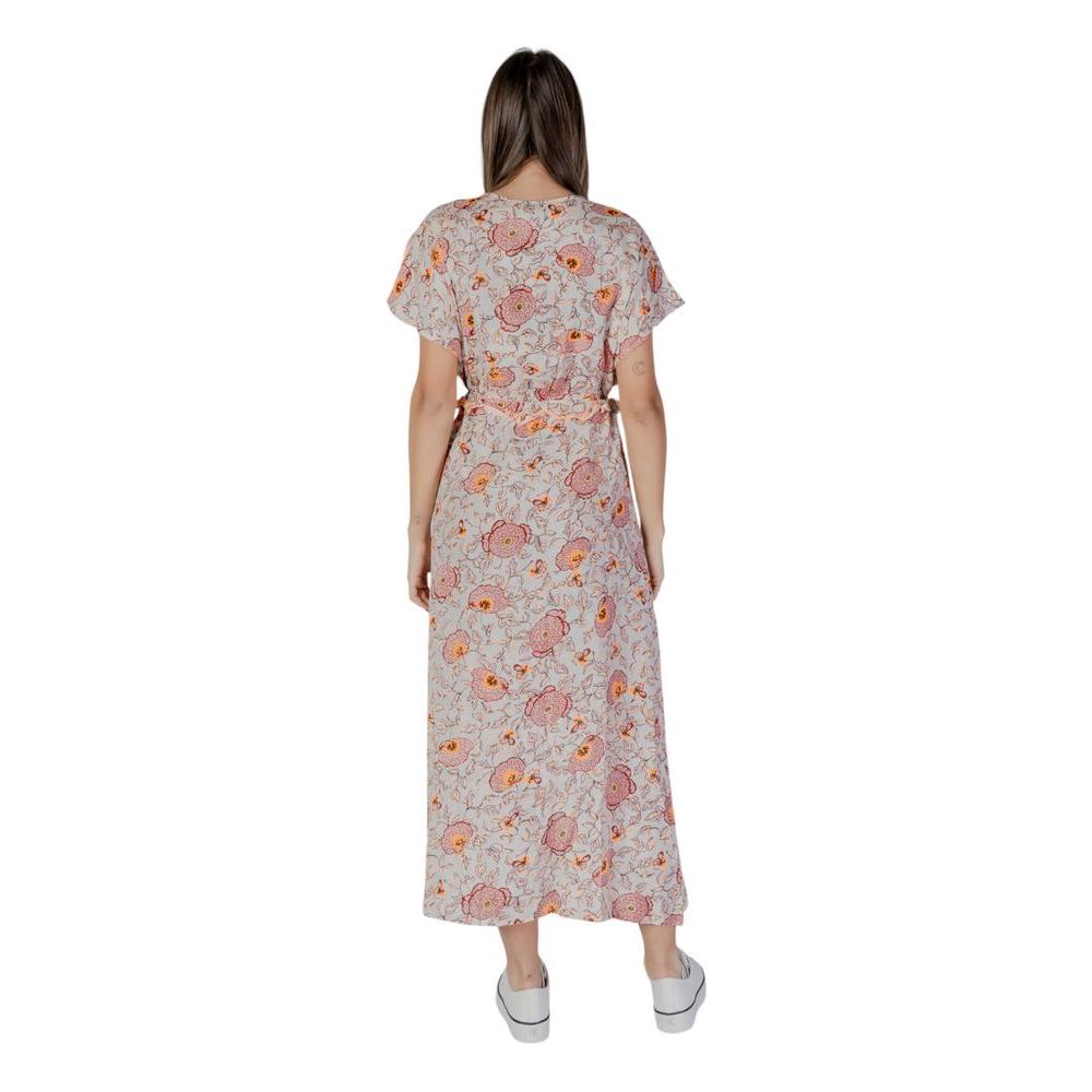 B.Young Multicolor Cotton Dress B.Young Dark Gray