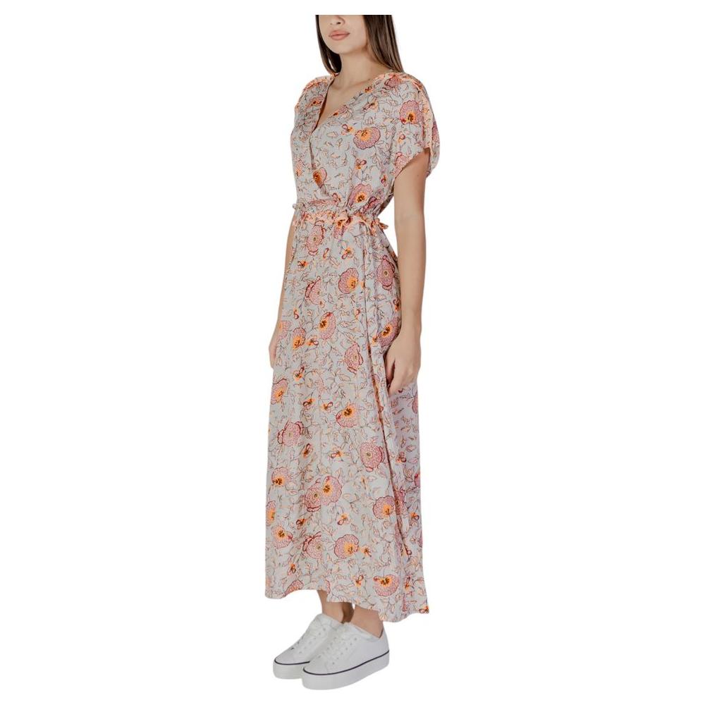 B.Young Multicolor Cotton Dress B.Young Dark Gray