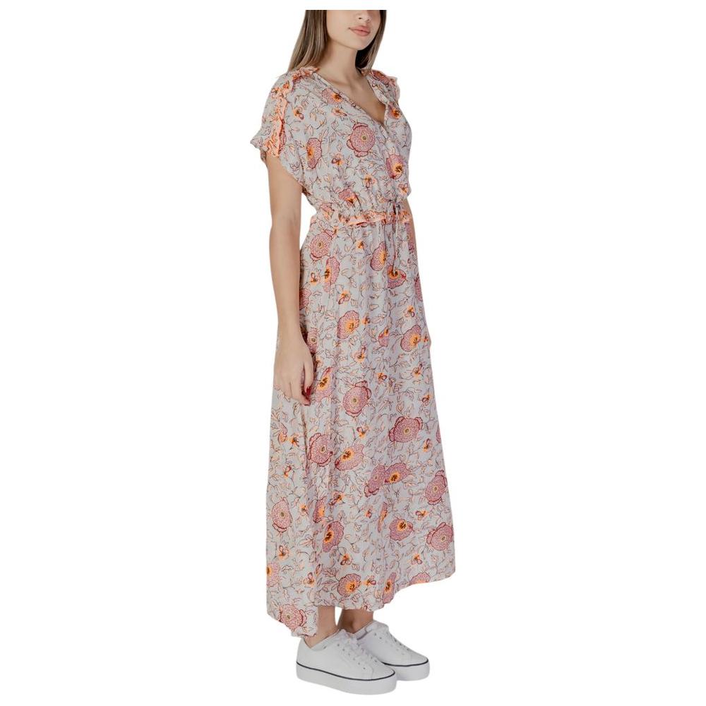 B.Young Multicolor Cotton Dress B.Young Rosy Brown