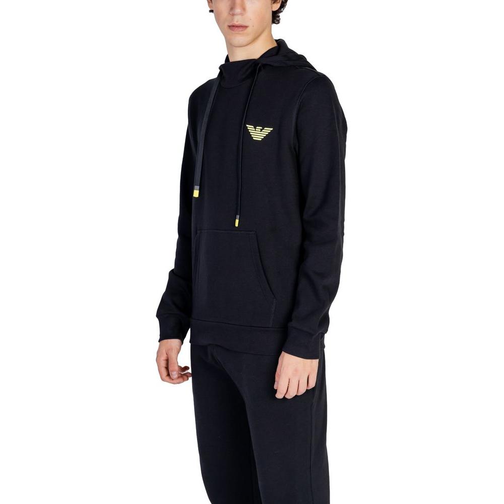 Emporio Armani Underwear Black Cotton Sweater Emporio Armani Underwear Black