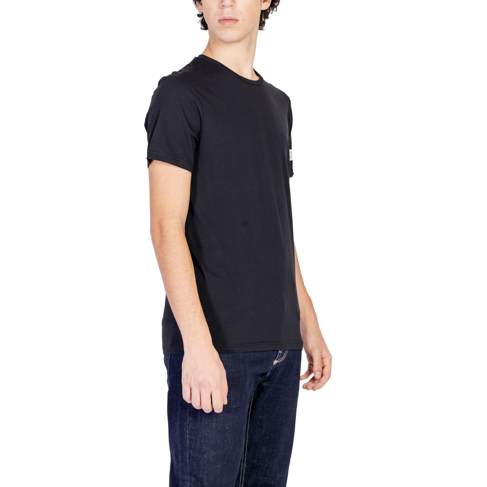 Emporio Armani Underwear Black Cotton T-Shirt Emporio Armani Underwear Tan