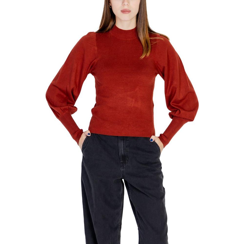 Vero Moda Red Viscose Tops & T-Shirt Vero Moda Black