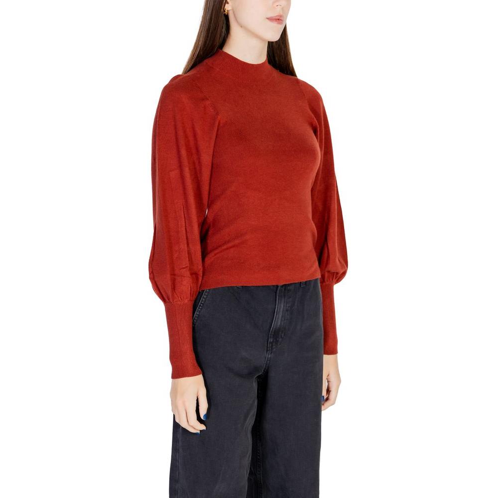 Vero Moda Red Viscose Tops & T-Shirt Vero Moda Dark Slate Gray