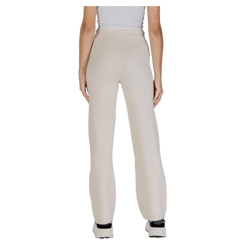 Vero Moda Cream Viscose Jeans & Pant Vero Moda Gray